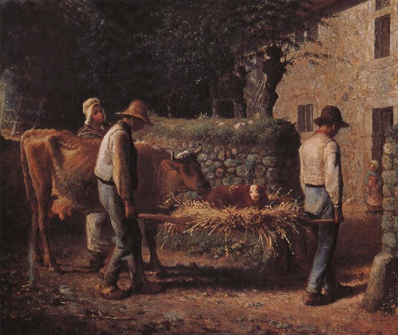 Jean Francois Millet Cow oil painting picture